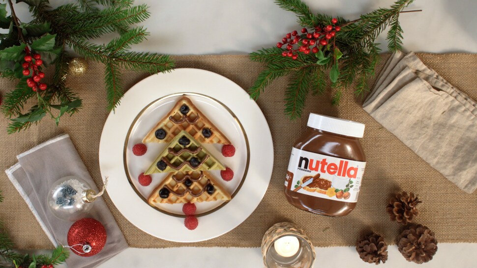 Nutella® Christmas Waffles