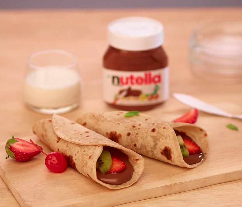 Breakfast Roti with Nutella®