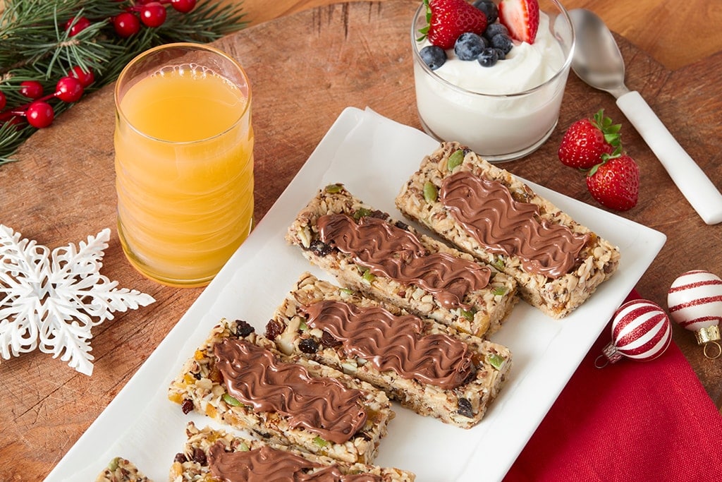 Barras de granola sin gluten y sin hornear con NUTELLA®