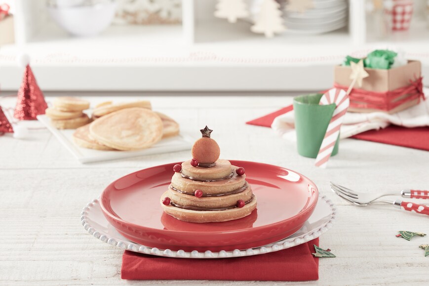 Hot cakes Navideños con Nutella®