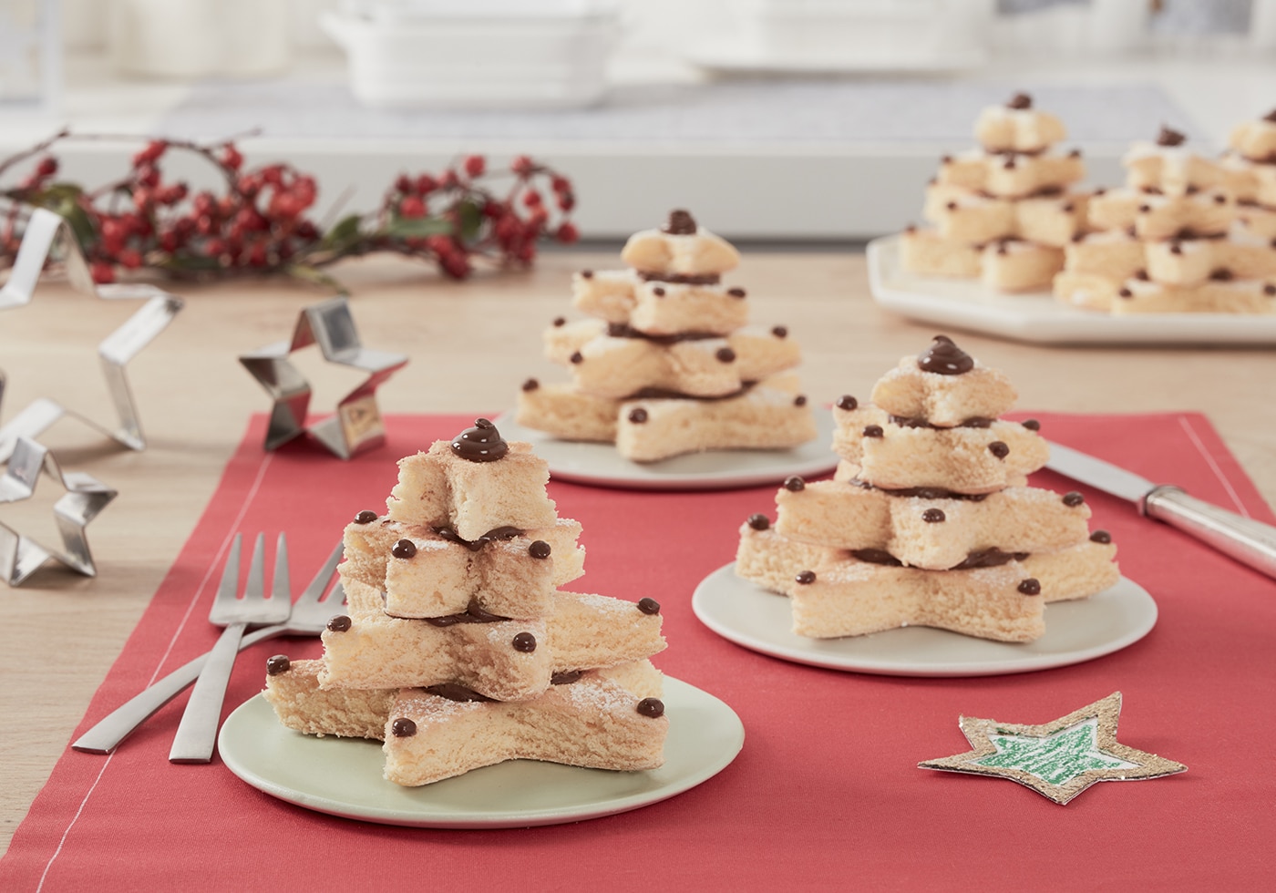 Pastel de Árbol de Navidad con Nutella<sup>®</sup>