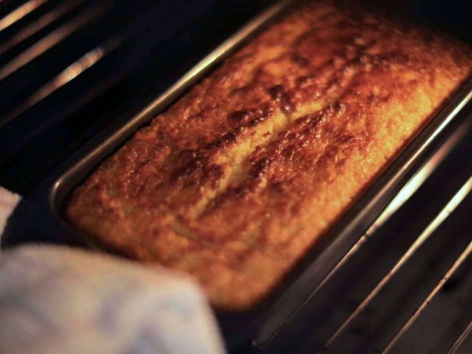 Pan de elote con NUTELLA