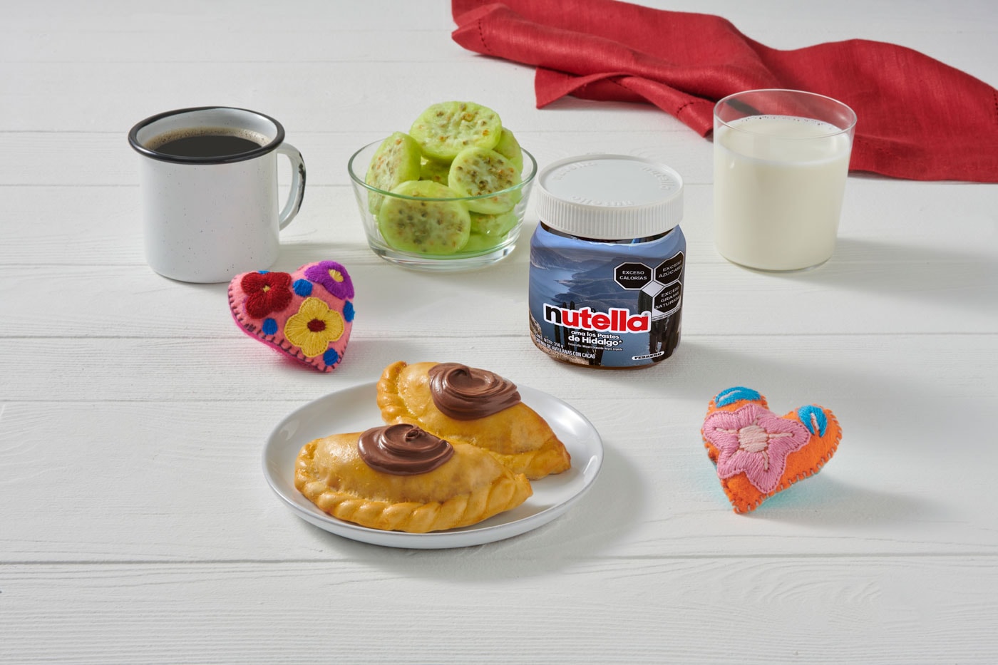 Plato hidalguense reinterpretado con Nutella y elementos tradicionales..
