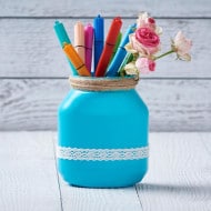 Lapiceros con tarros vacíos de Nutella®