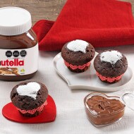 Muffins de San Valentín con chocolate Gianduja y Nutella®