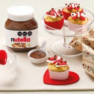 Muffins de San Valentín con Nutella® y nueces