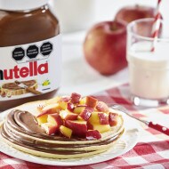 Hotcakes con manzana