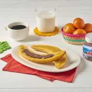 Plátanos machos con Nutella