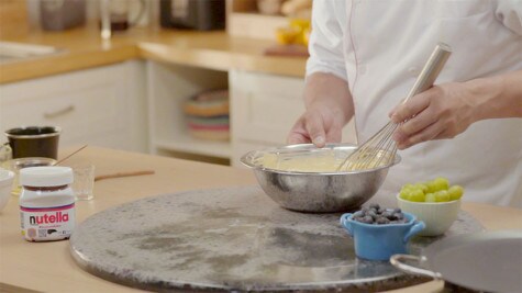 Blinis con NUTELLA® - Paso 3