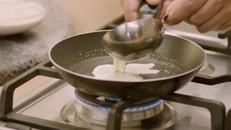 Crepa de tapioca con NUTELLA® - Paso 2