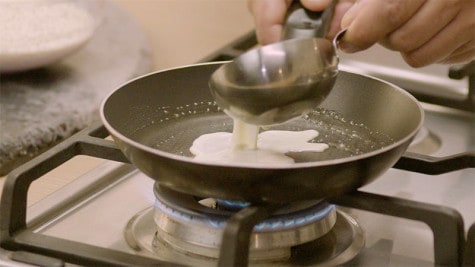 Crepa de tapioca con NUTELLA® - Paso 2