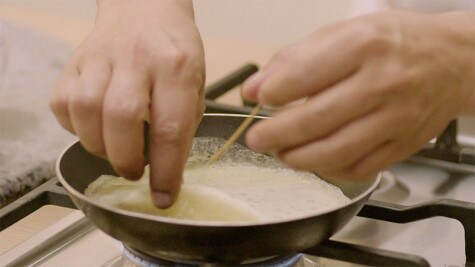 Crepa de tapioca con NUTELLA® - Paso 3