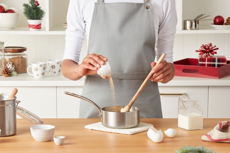 Waffles en forma de árbol de Navidad con Nutella® - paso 2