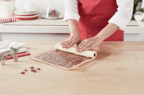 Tronco navideño con Nutella® paso 5