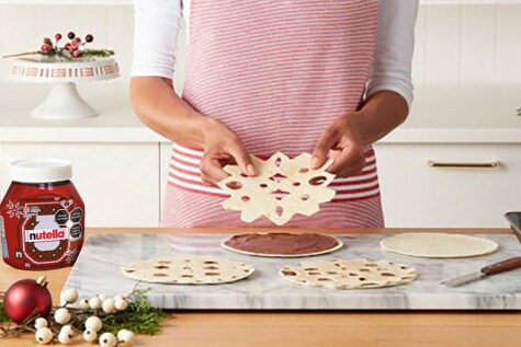 Copos de nieve de tortilla con NUTELLA® - Paso 2