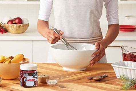 Pan de plátano con arándano y nuez con Nutella® - paso 1