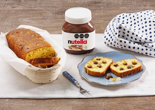 Rebanadas de pan Brioche con Nutella® y cítricos confitados 