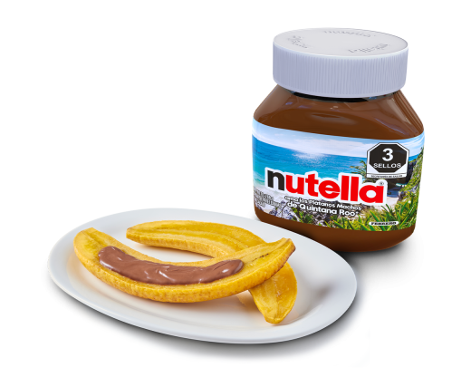 plátanos machos con Nutella
