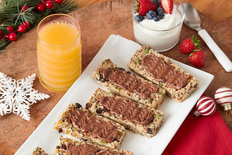 Barras de granola sin gluten y sin hornear con NUTELLA®