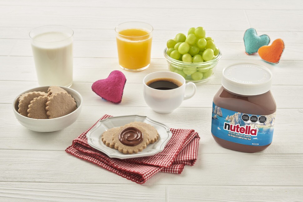 Galletas de pinole con Nutella®