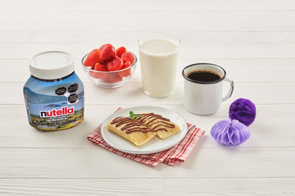 Receta michoacana con Nutella, sabores ahumados y presentación rústica..