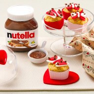 Muffins de San Valentín con Nutella® y nueces | Nutella
