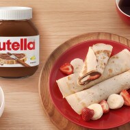 Rolled crêpes by Nutella