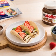 Sarapan Wrap Crunch dengan Nutella by Chef Tris