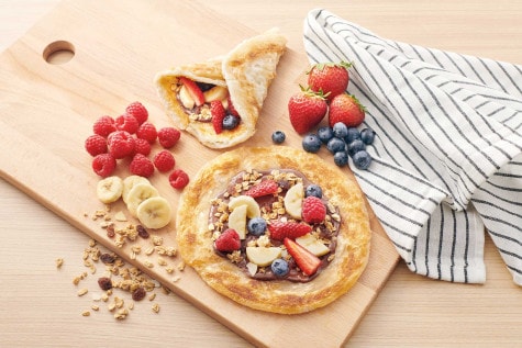 Nutella Paratha Fruit Wrap