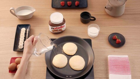 Fluffy pancakes by Nutella 3