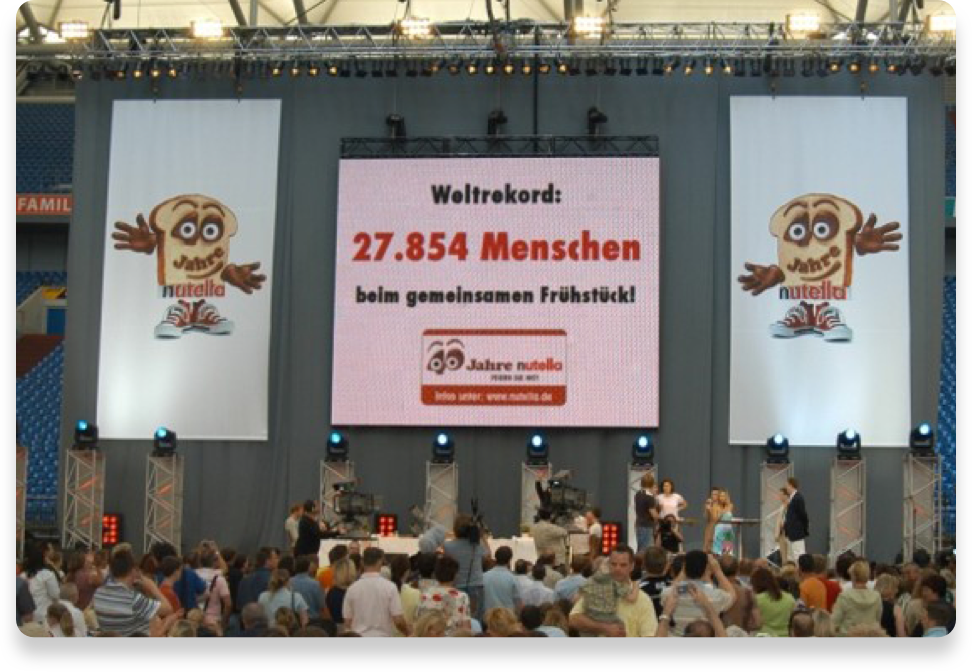 Wereldrecord ontbijt Nutella evenement | Nutella