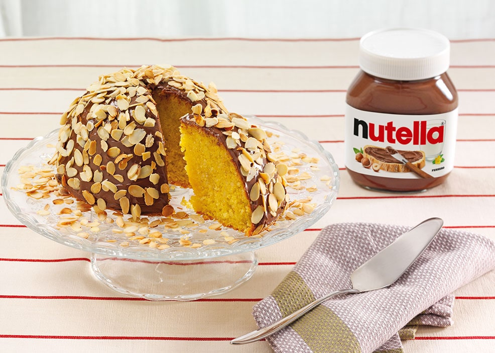 Parrozzocake in een amandelkorst met Nutella®