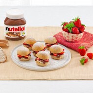 Panini met Nutella® en aardbeien
