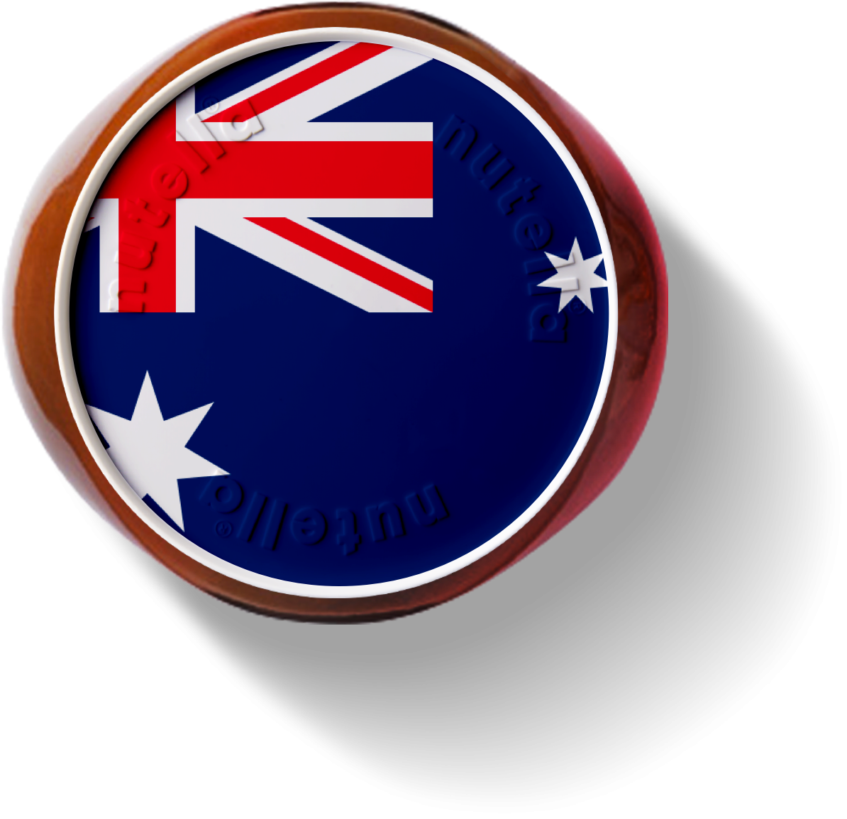 Het bereiken van Australië pot vlag | Nutella