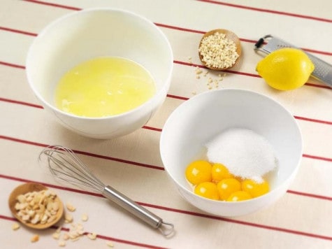 Parrozzocake in een amandelkorst met Nutella® - STAP 1