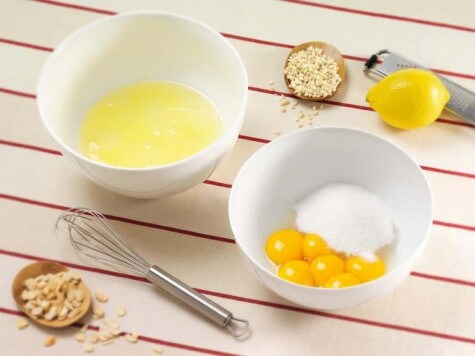 Parrozzocake in een amandelkorst met Nutella® - STAP 1