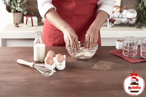 Witte mousse met kruimels en Nutella® 1 | Nutella