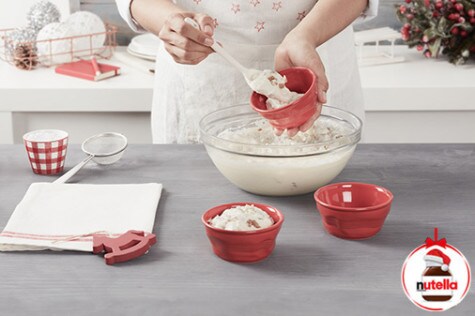 Zachte nougat minicups met Nutella® 4 | Nutella Zachte nougat minicups met Nutella® 4 | Nutella