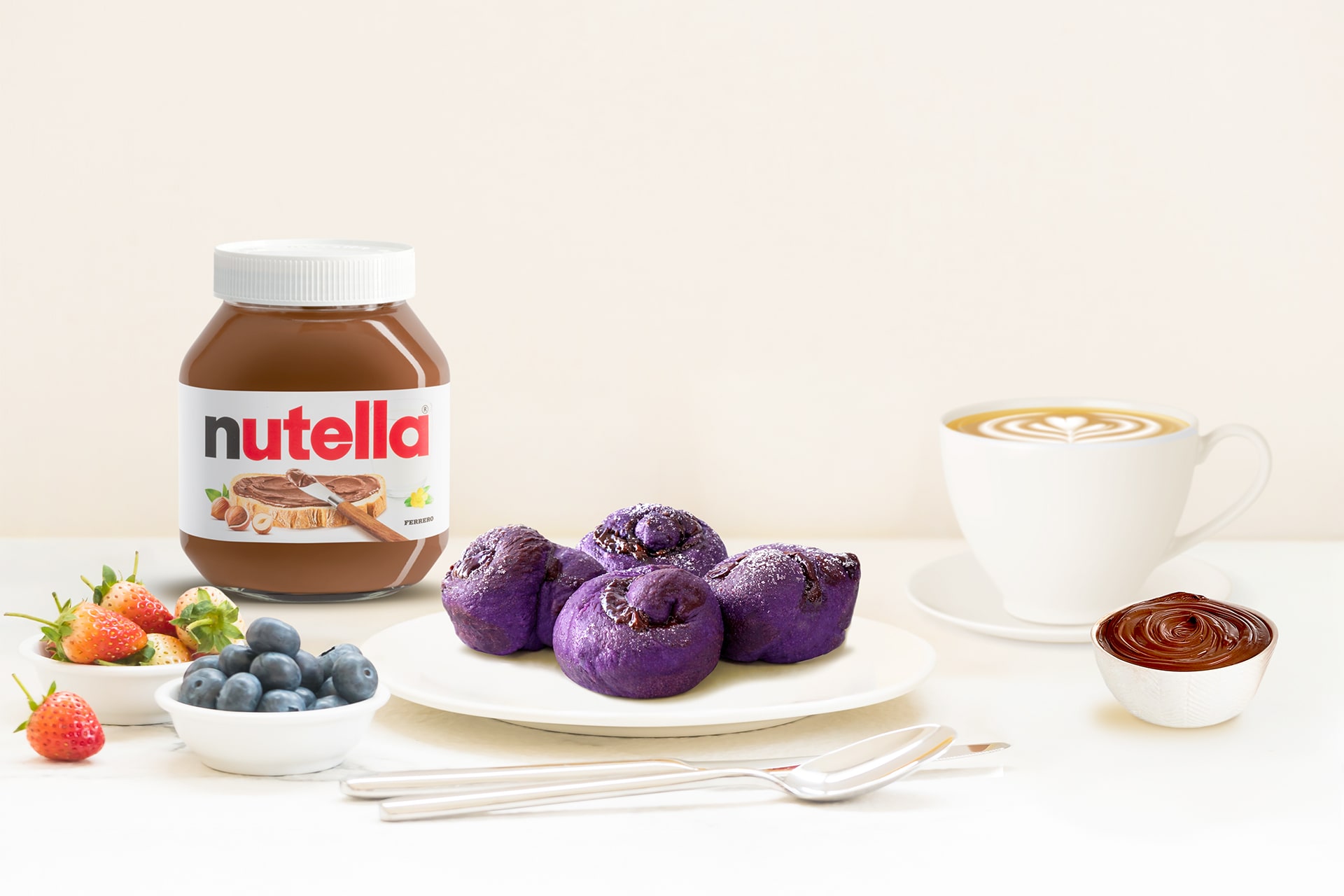 Ube Nutella® Ensaymada (Traditional Style)