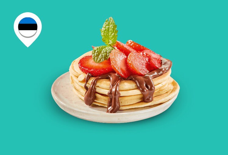 Pannkoogid z owocami i kremem NUTELLA®