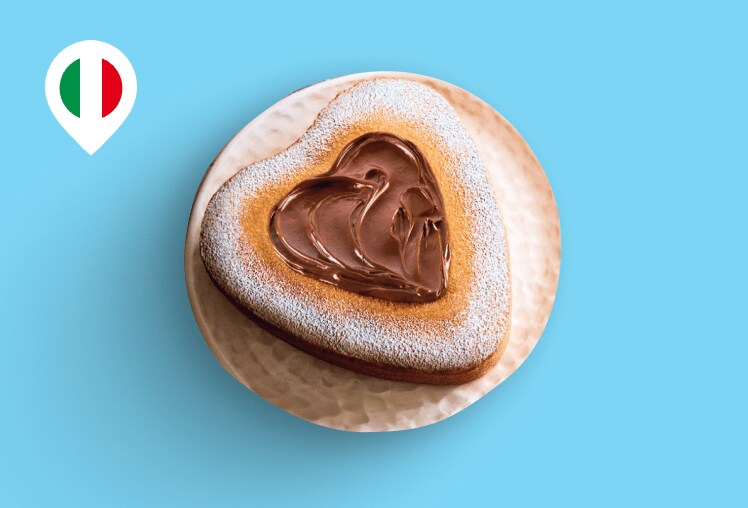 Torta margherita z kremem NUTELLA®