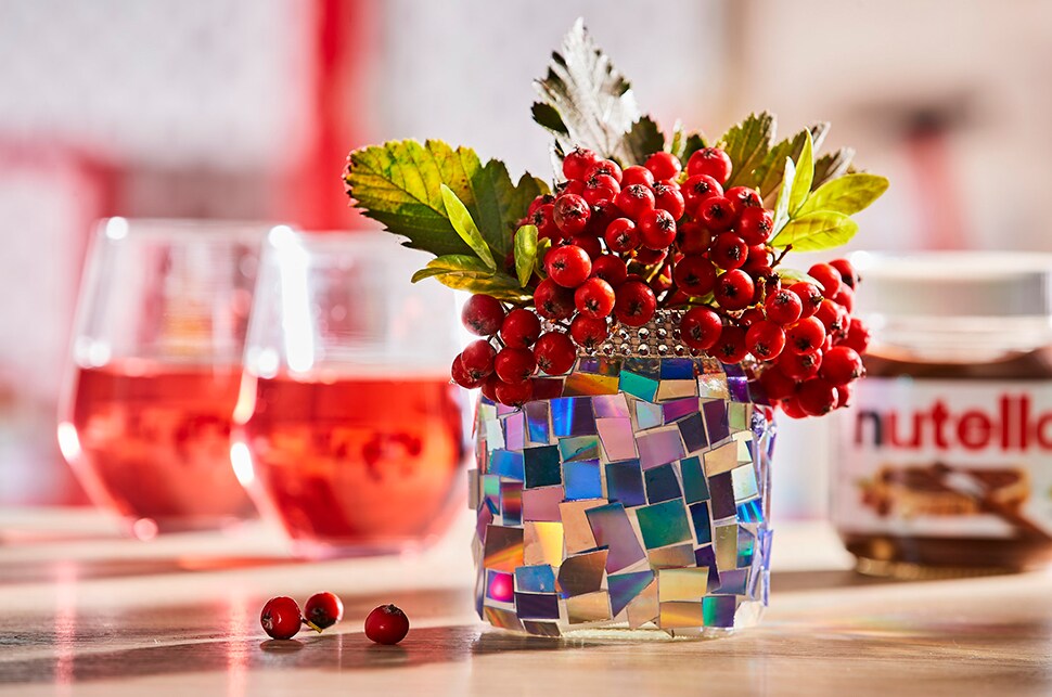 Wazon DIY z pustego słoika po kremie Nutella®