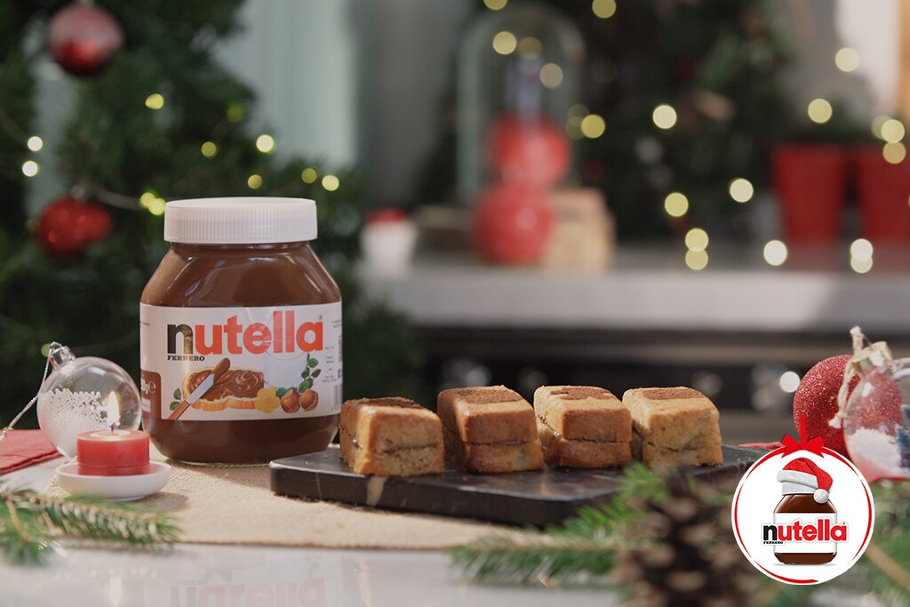 Chlebki bananowe z kremem Nutella