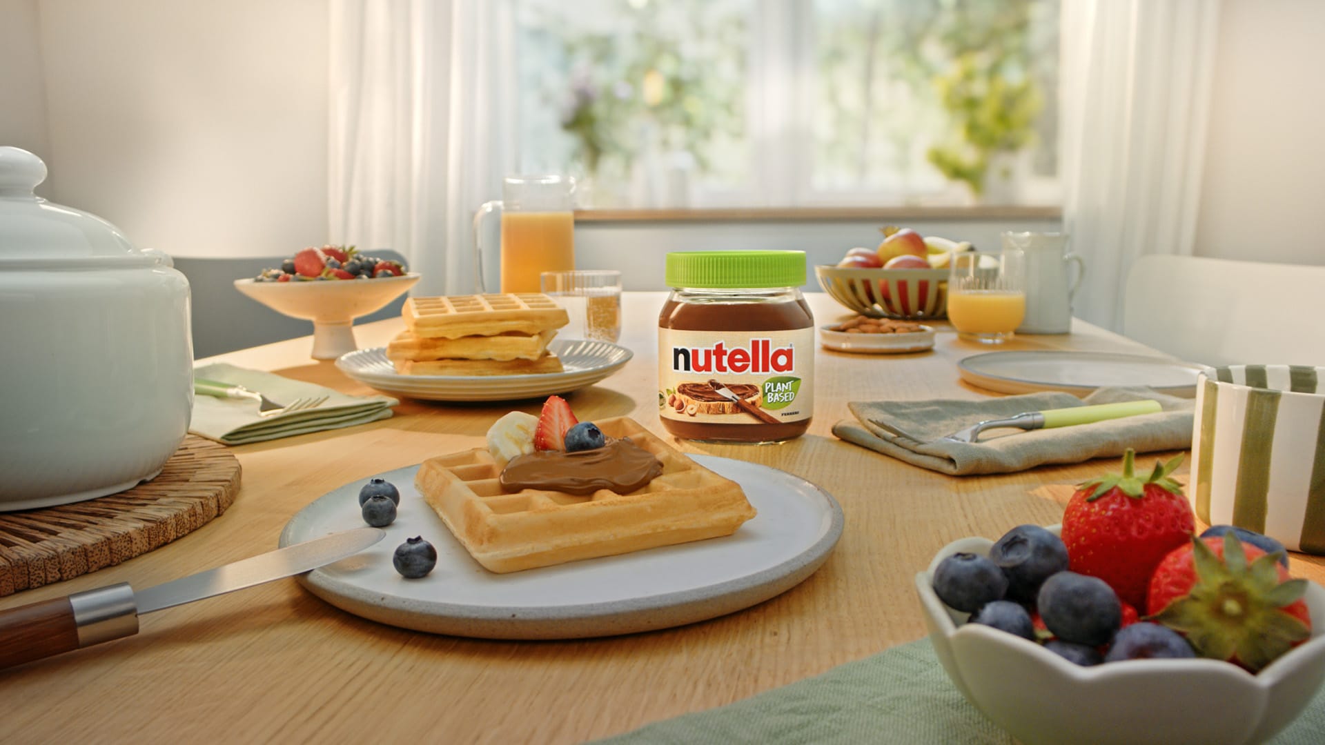 Wegańskie gofry z kremem Nutella® - przepis | Nutella® Polska 