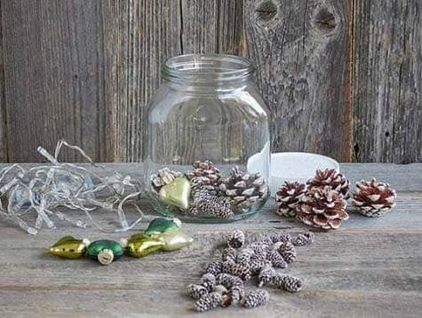 Świąteczna dekoracja w słoiku Nutella® - krok 2