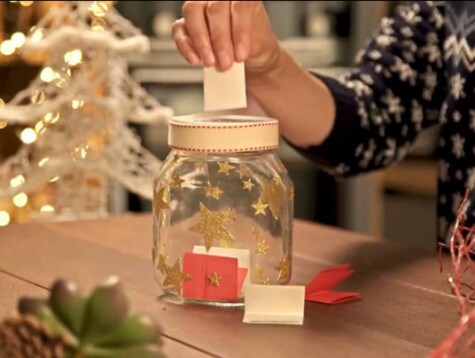 Gotowy słoik z życzeniami w wersji DIY