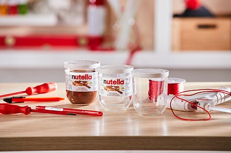 Szklanki po kremie Nutella®