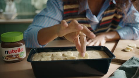 Wegański chlebek bananowy z kremem Nutella® - przepis