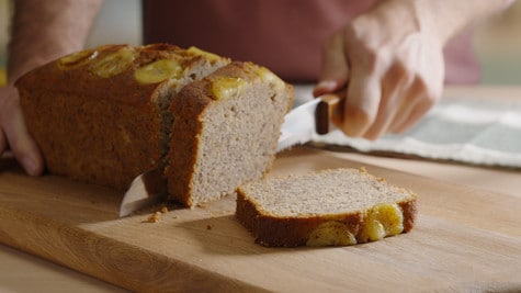 Wegański chlebek bananowy z kremem Nutella® - przepis