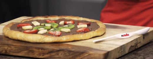 Przepis na pizzę owocową z kremem Nutella®